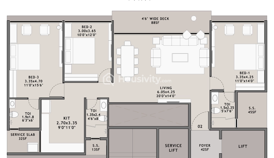 Platinum Westwoods in Seawoods, Navi Mumbai, Maharashtra Housivity