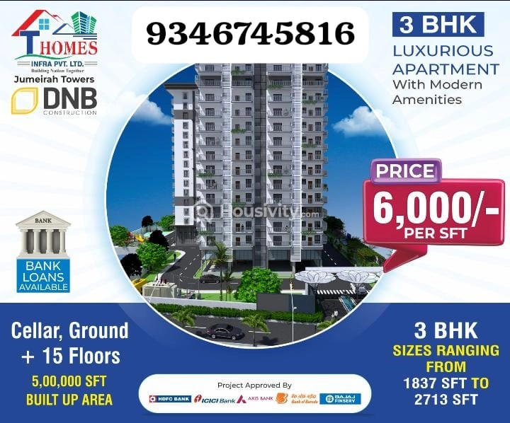 3 BHK Flat for Sale in Mokila, Hyderabad Image 1