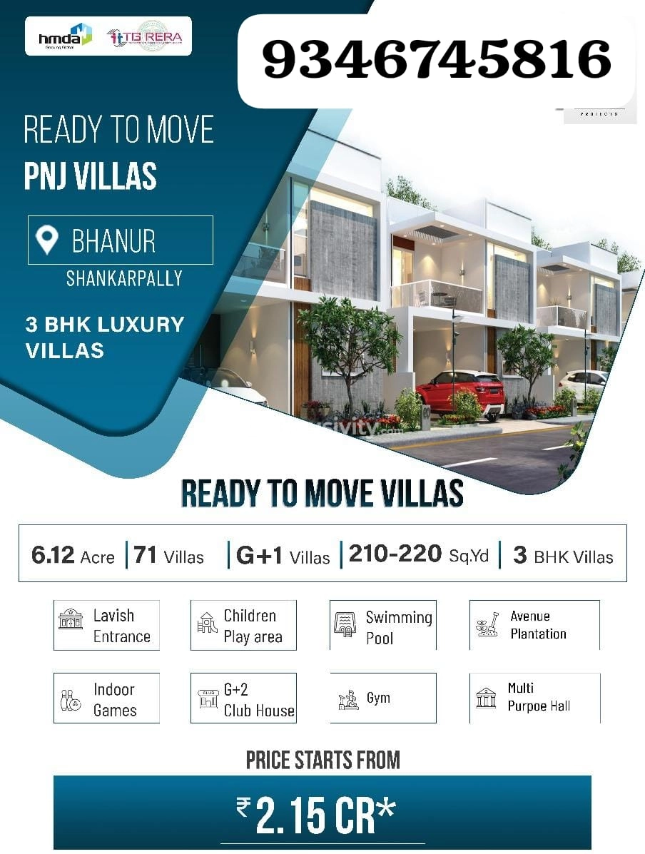 3 BHK Villa for Sale in Patancheru, Hyderabad Image 1